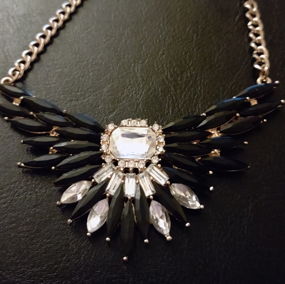 19 to 22 inch statement piece holiday necklace.